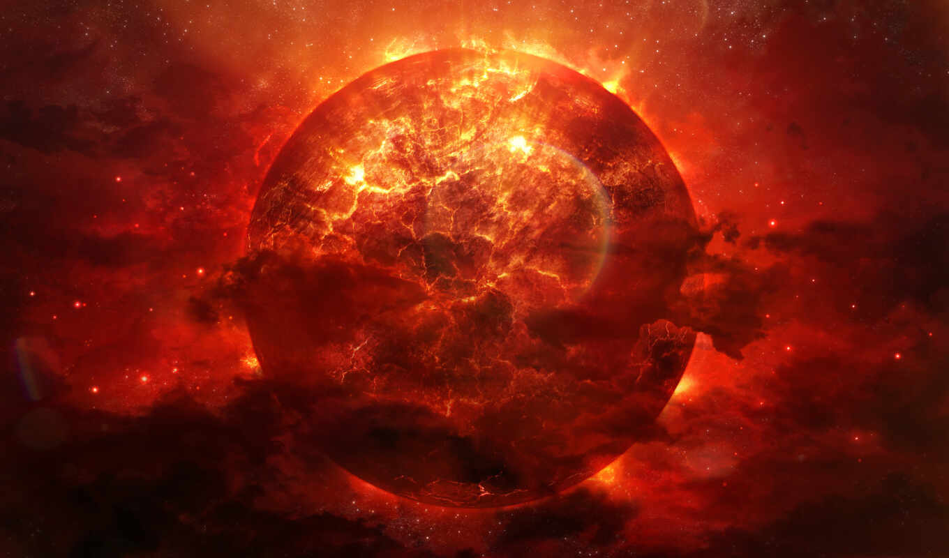 background, sun, red, explosion, space, planet, earth, star, burn