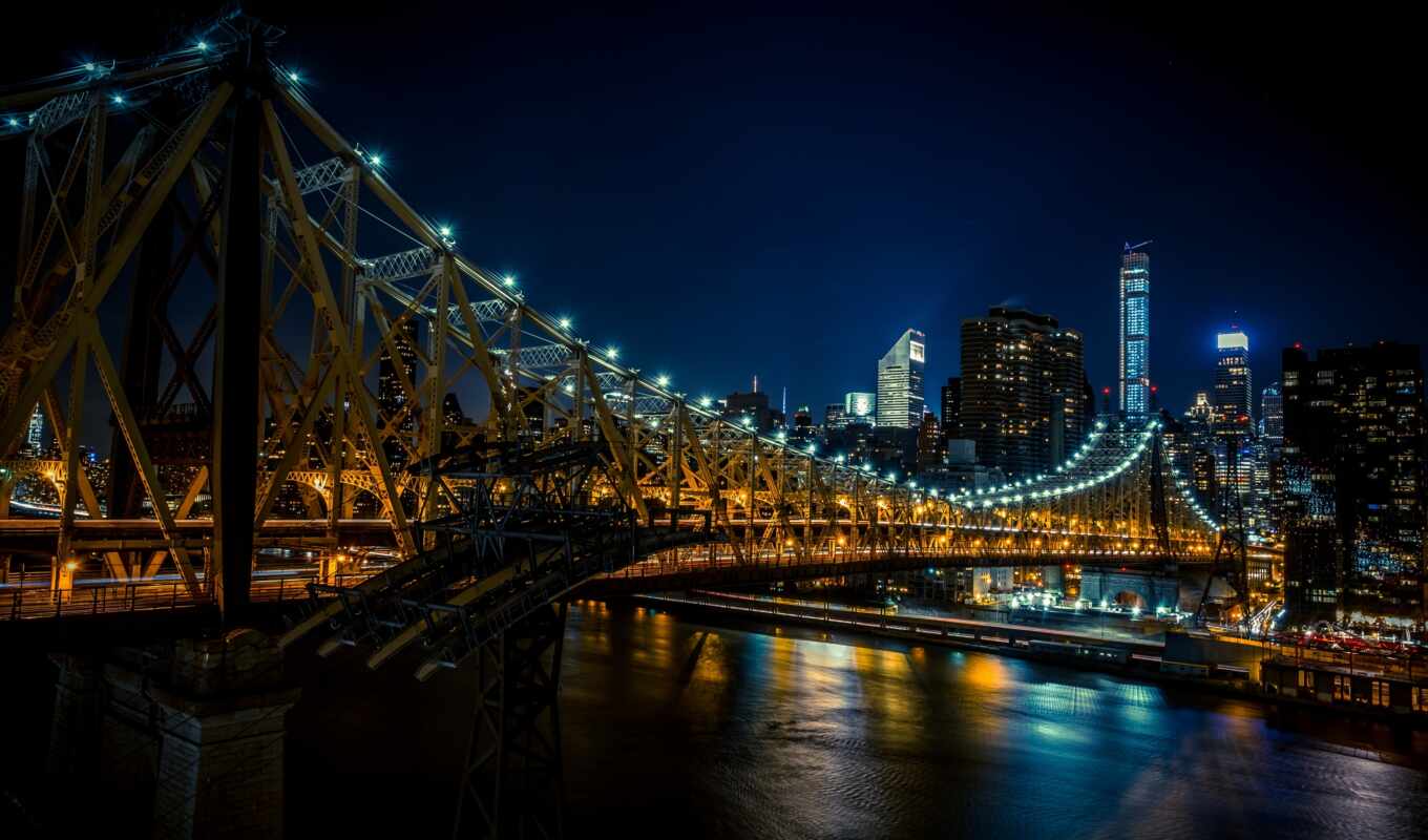 cool, new, город, ночь, мост, york, event, gratuito, unsplash, vectore