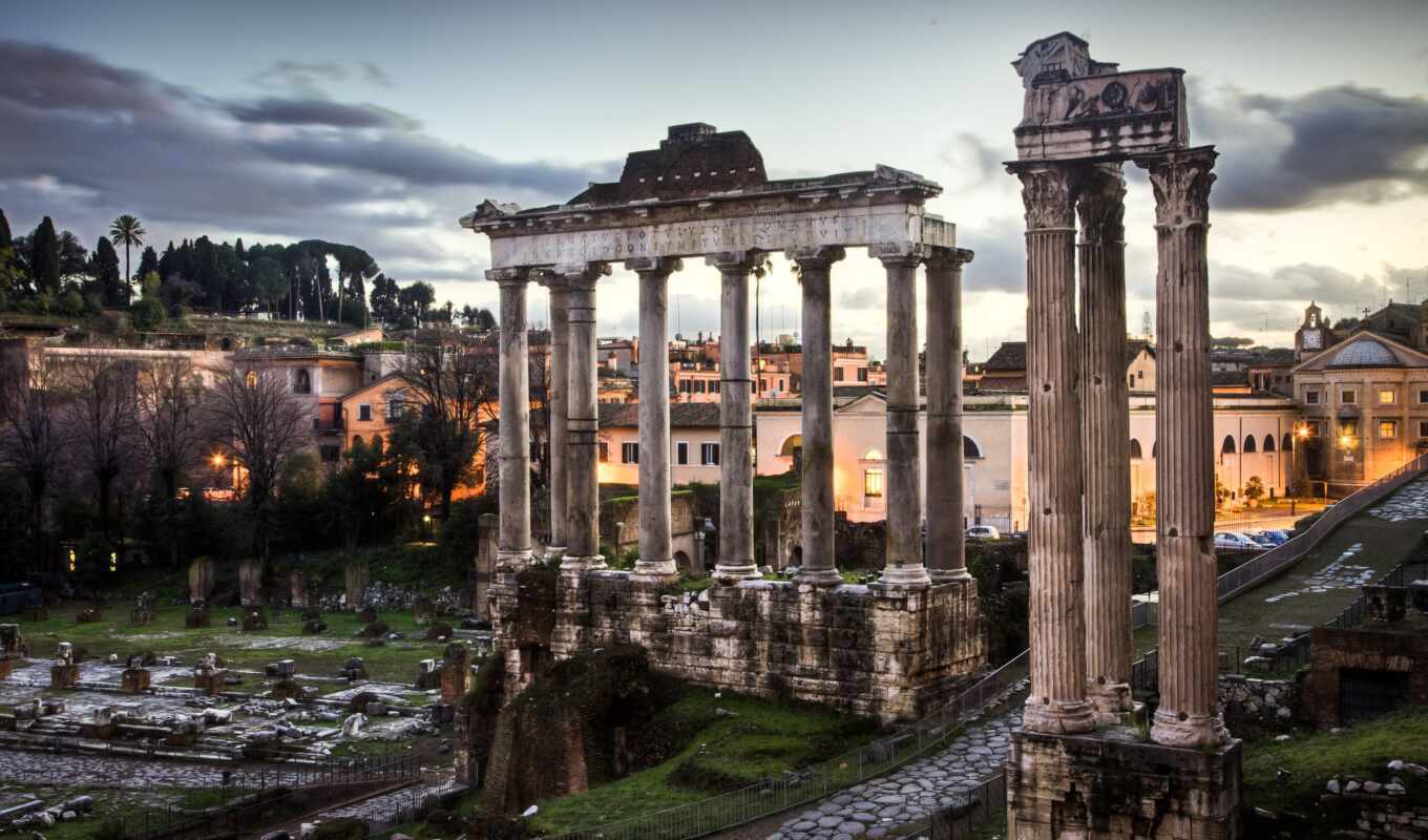 temple, saturn, rome, roman
