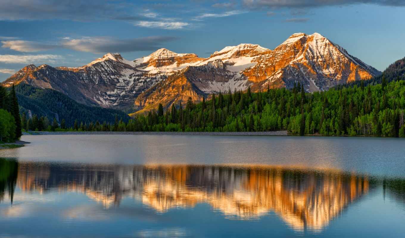 lake, nature, landscape, reflection