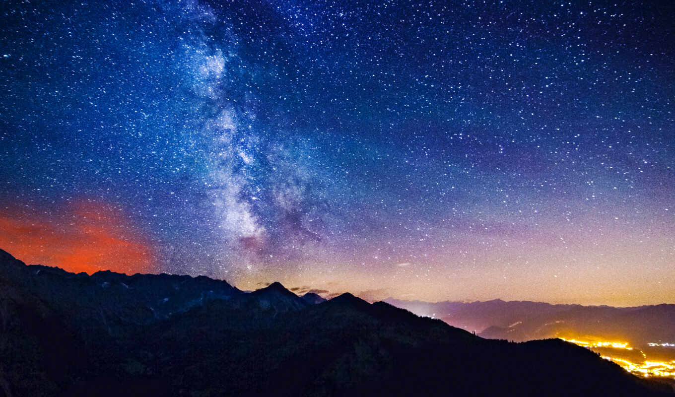 background, milky, way, mountains, pict, resolutions