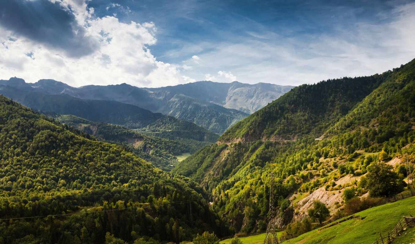 nature, landscape, rest, georgia, mountains, Georgia