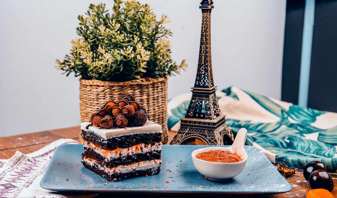 еда, башня, десерт, торт, eiffel, miniature