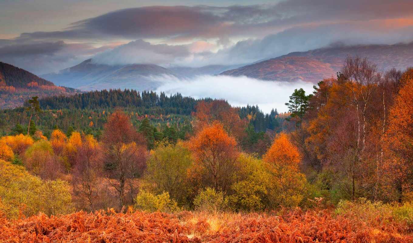осень, шотландия