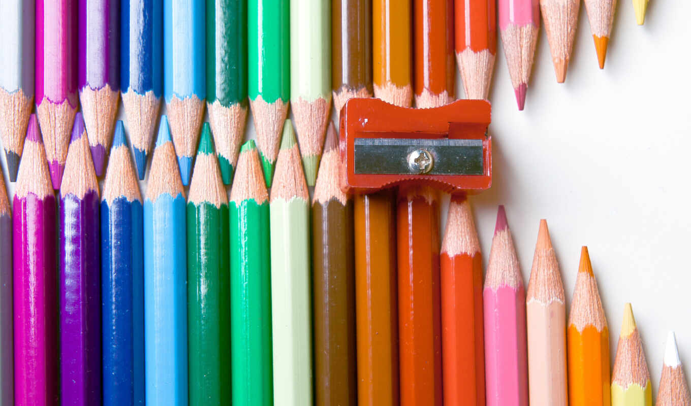 широкоформатные, карандаши, красивые, цветные, пенал