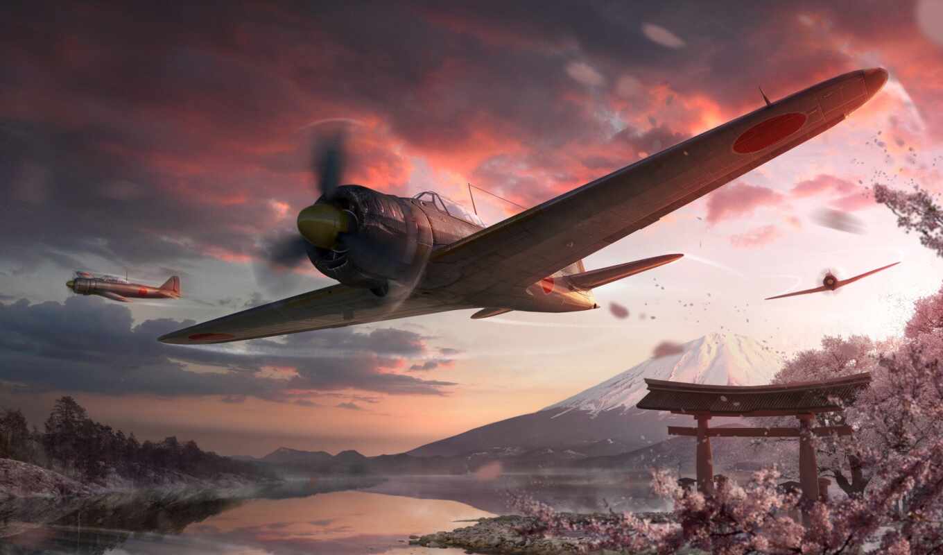 game, a computer, aviation, new, japanese, world, rub, plane, warplane
