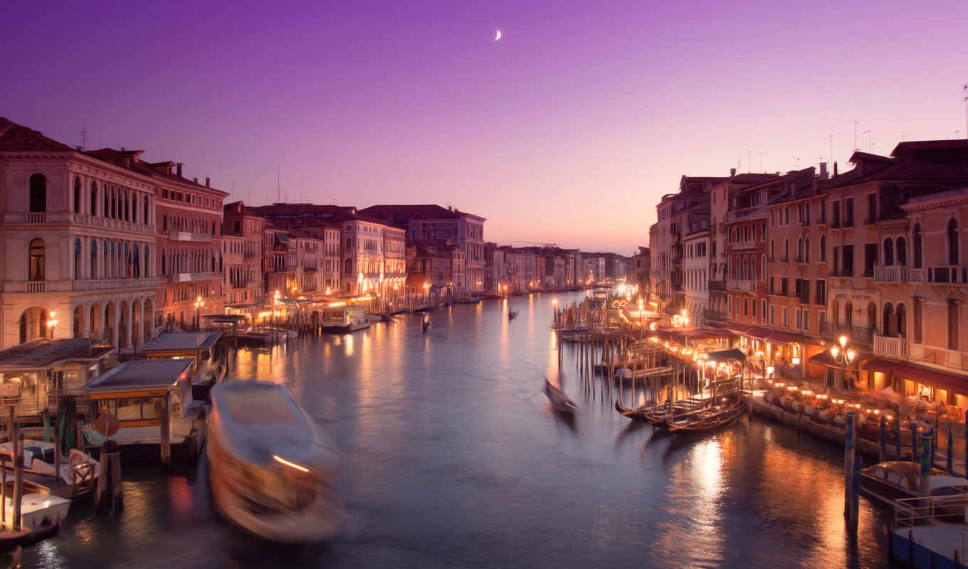venice, canal, grand, Venice, metkii