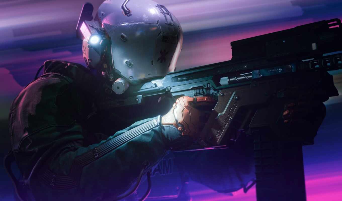 game, background, shooter, cyberpunk