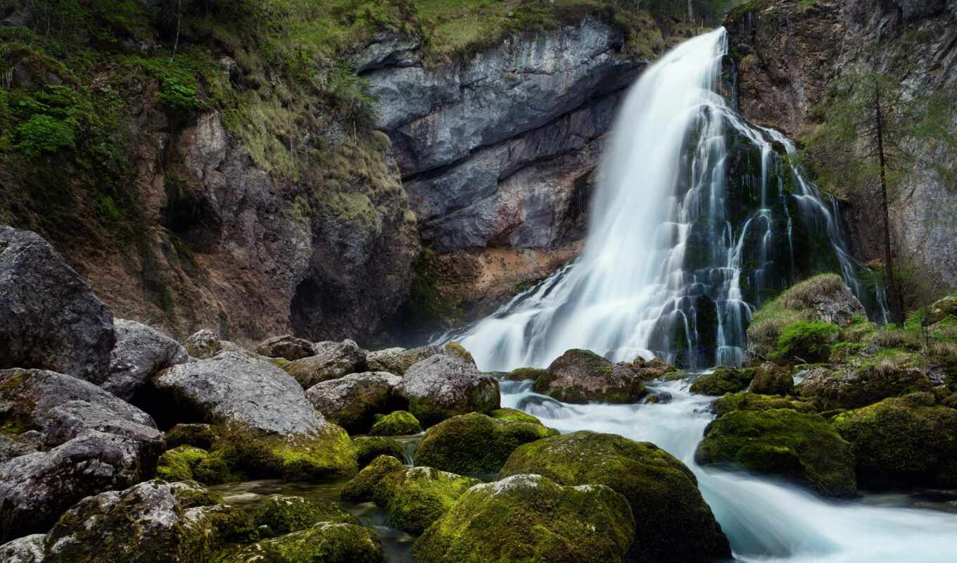 nature, beautiful, waterfall, waterfalls, small, gollinger