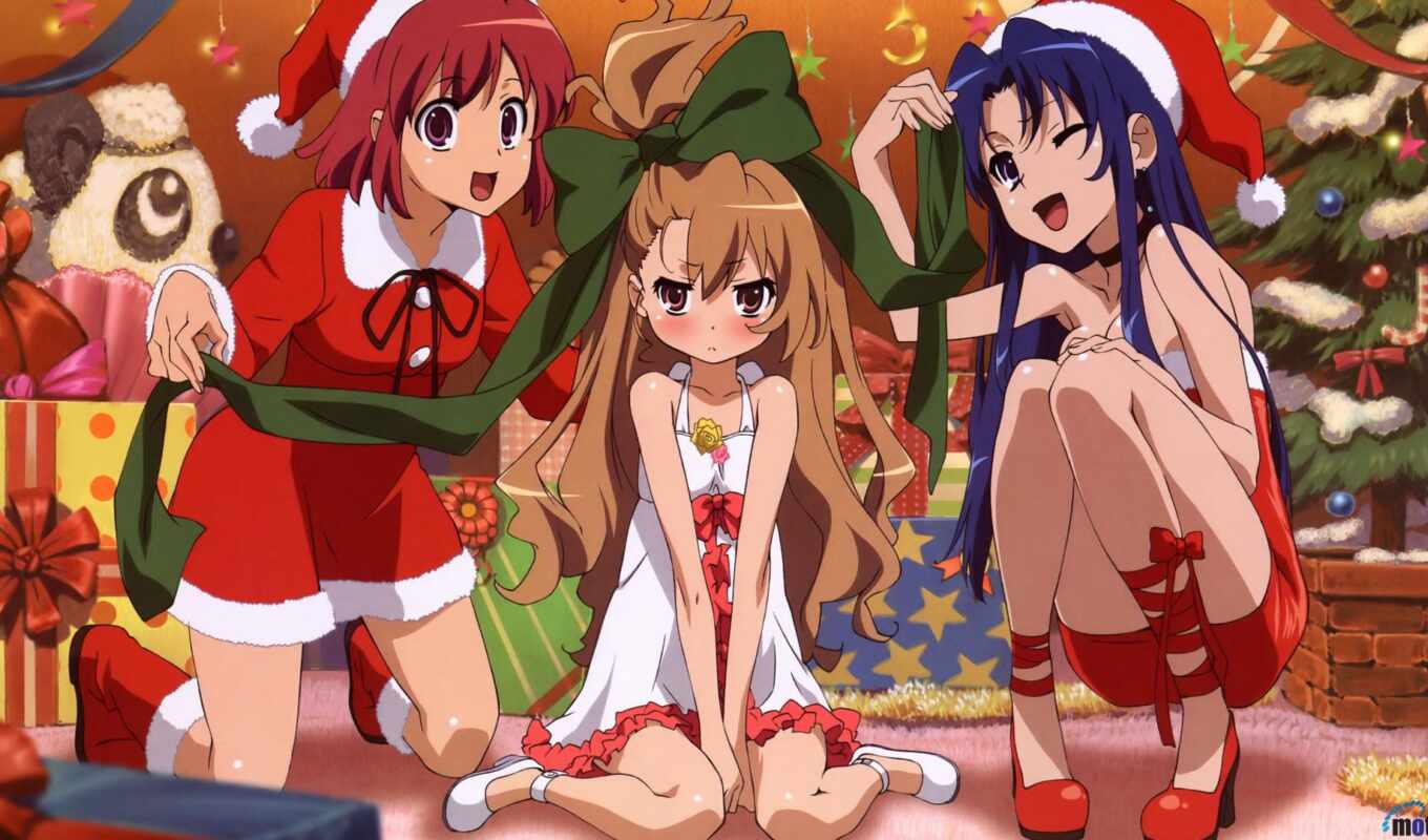 anime, christmas, Japan, merry