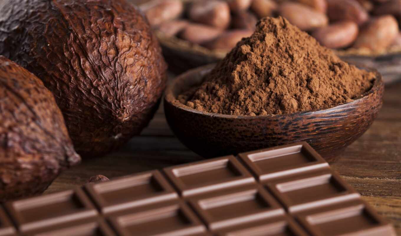 chocolate, какао, орех