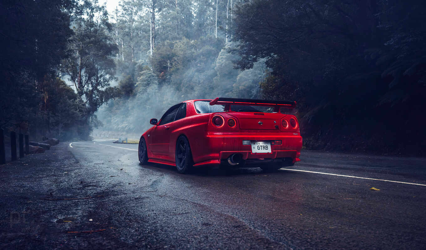 red, nissan