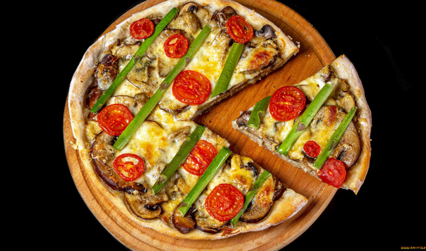 black, еда, доска, simple, piece, пицца, cut, растительный, tomato, comida, сыр