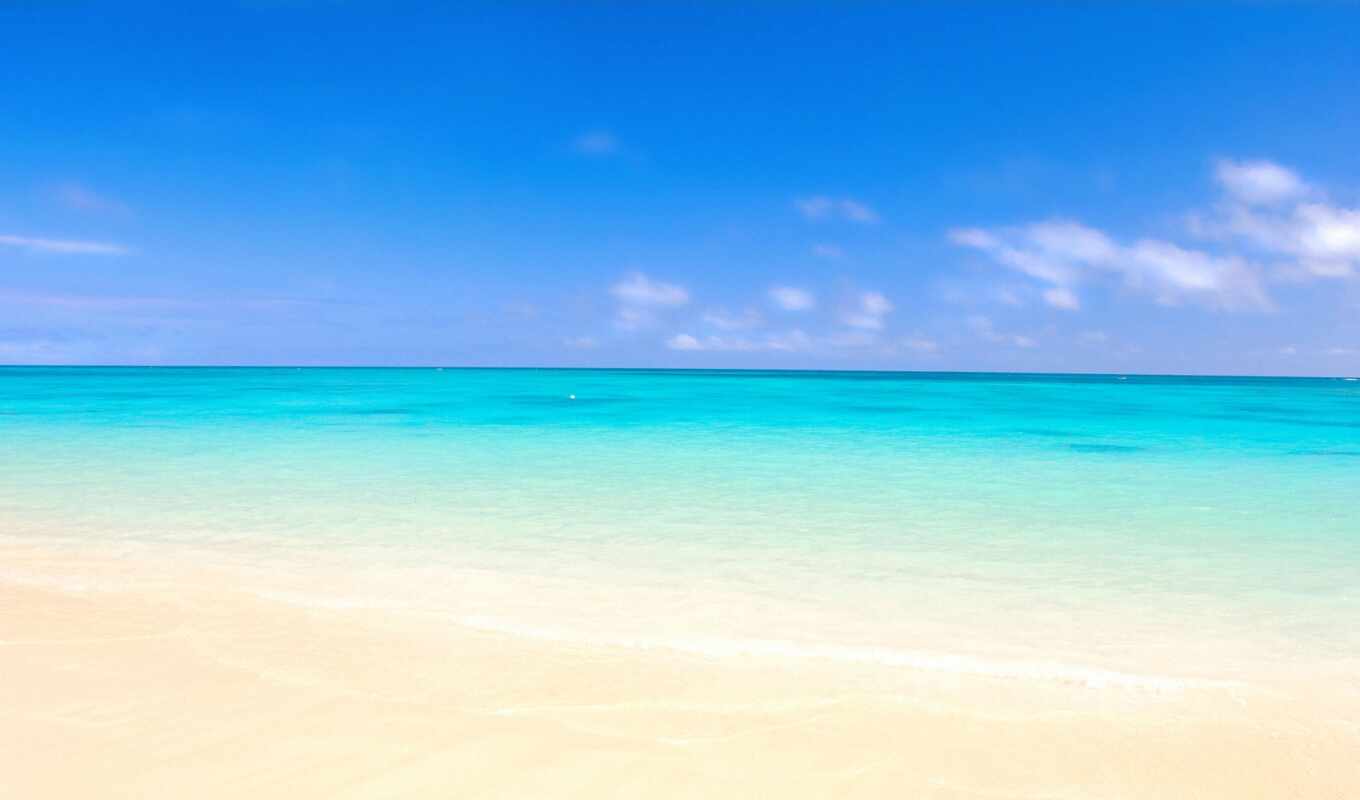 телефон, full, пляж, море, голубое