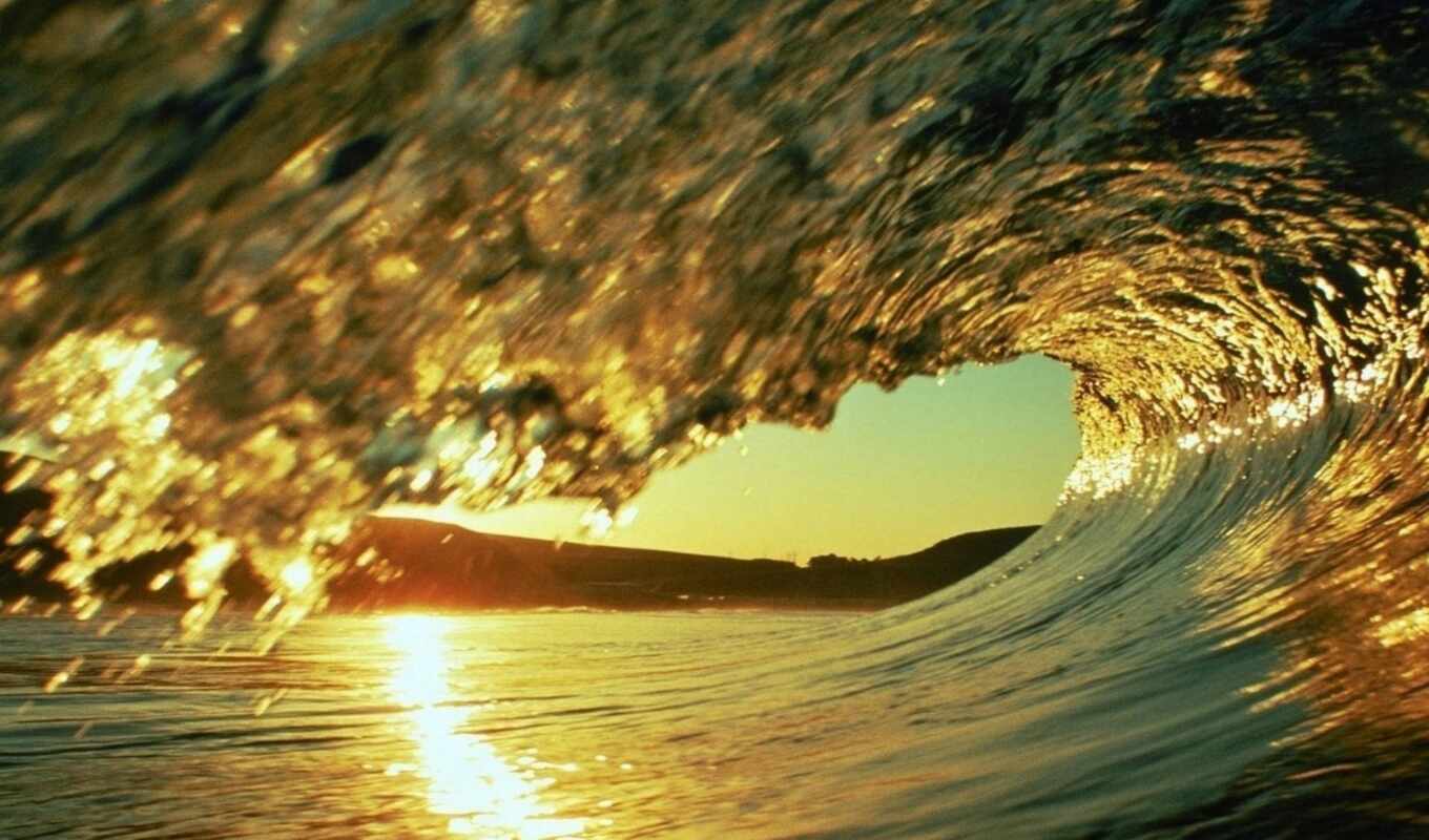 photo, splashes, wave, sunny