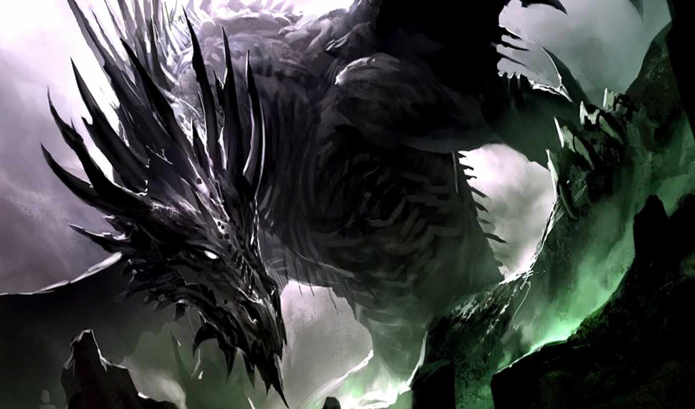 black, ice, images, dragon, fire