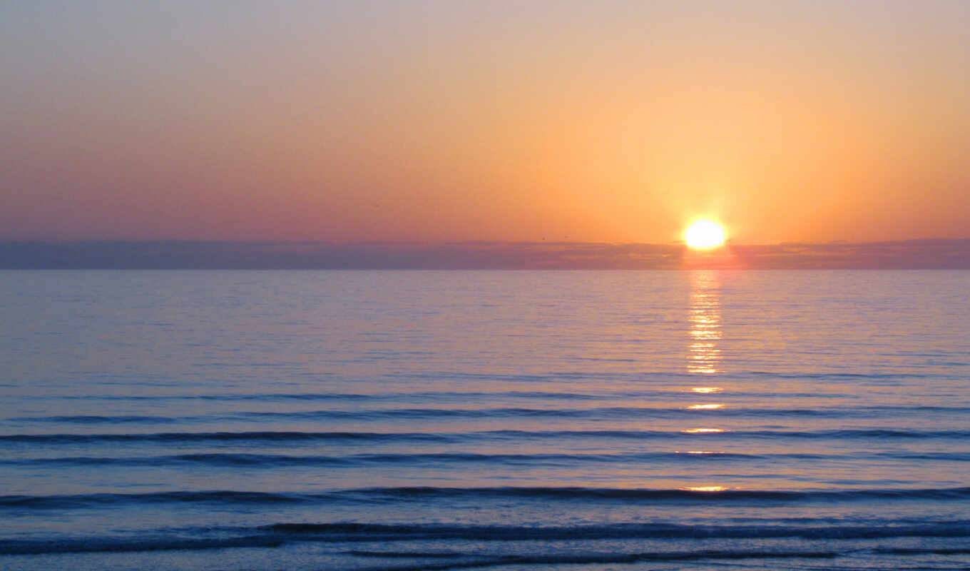 sun, water, рассвет, море, утро, color, waves, гладь