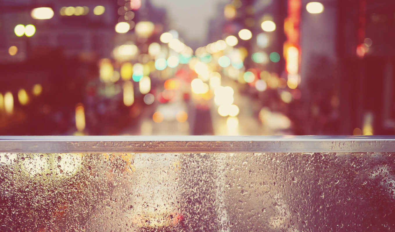 glass, дождь, красивые, городе