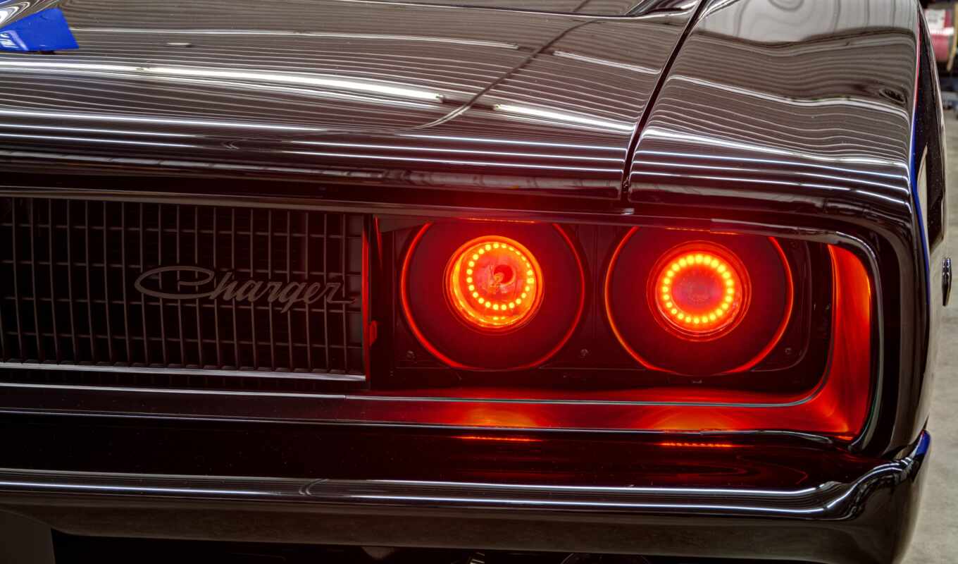 dodge, charger, headlight