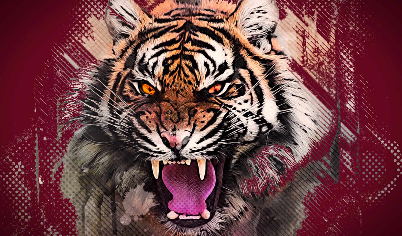 free, colorful, one, tiger, avatar, high - quality, minefield