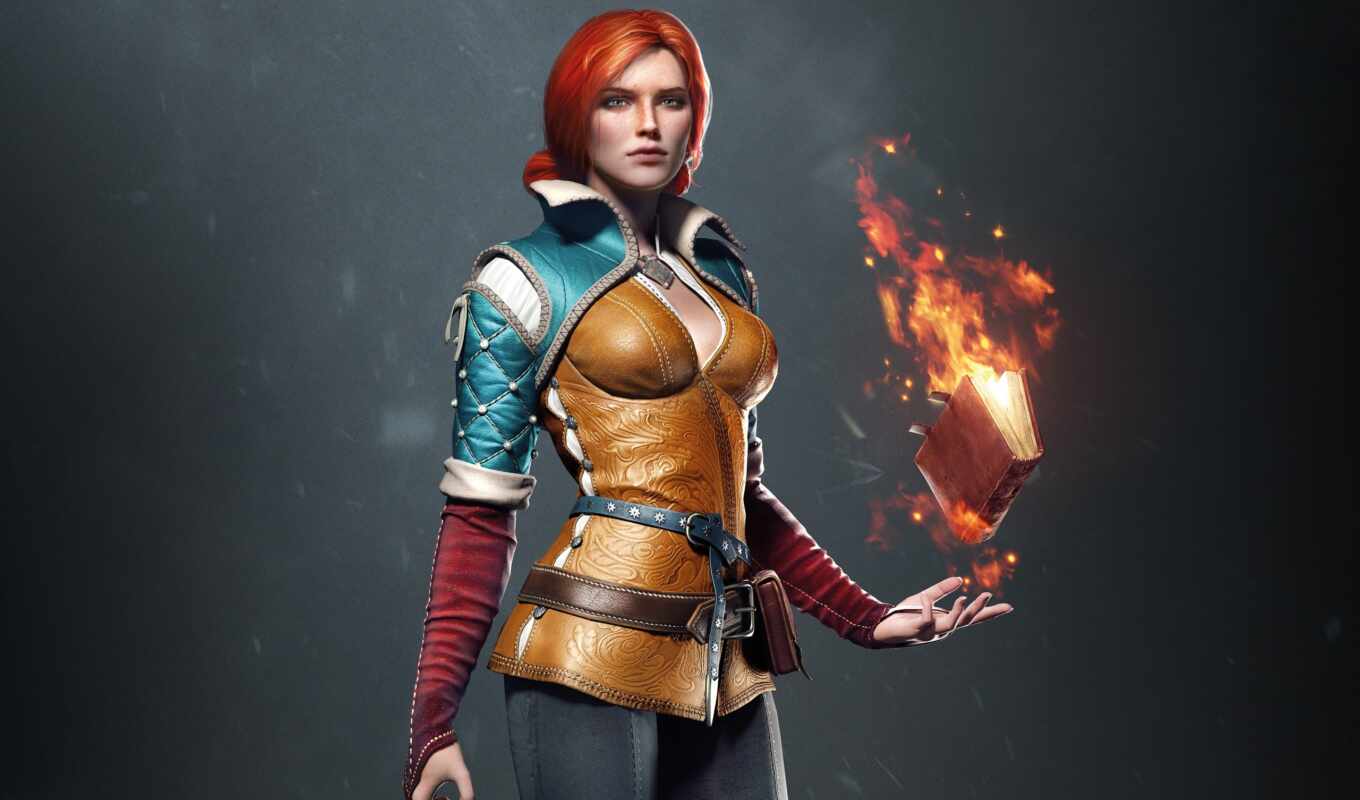 games, wild, hunting, hunt, the witcher, triss, merigold, witch, render