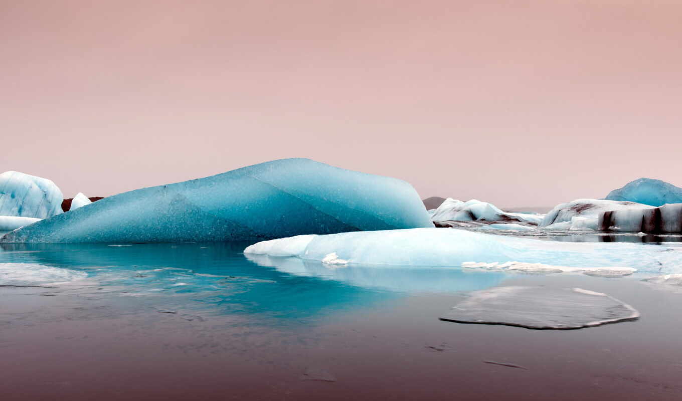 природа, desktop, лед, море, resim, büyük, айсберг