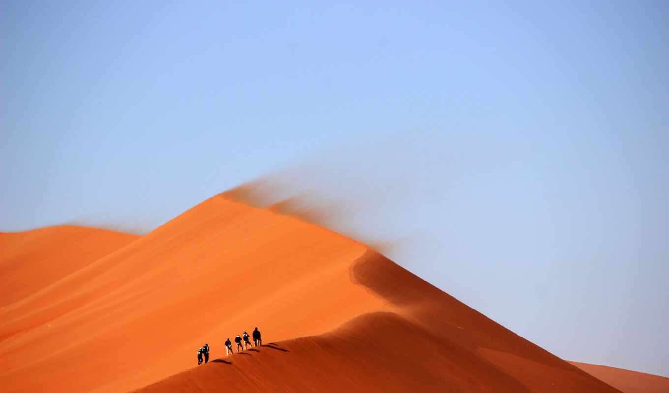 loading, landscape, песок, горизонт, пустыня, dune, бархан