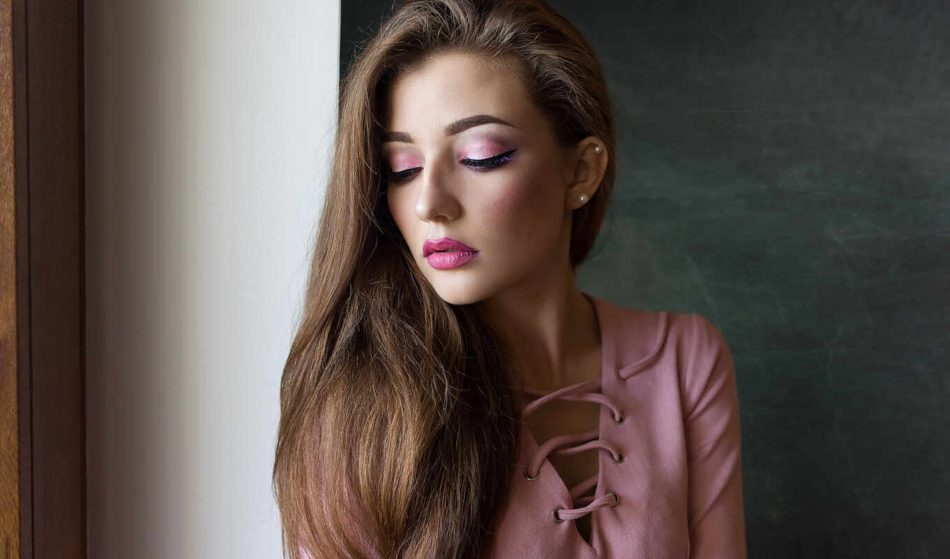 portrait, pink, dmitry, makeup