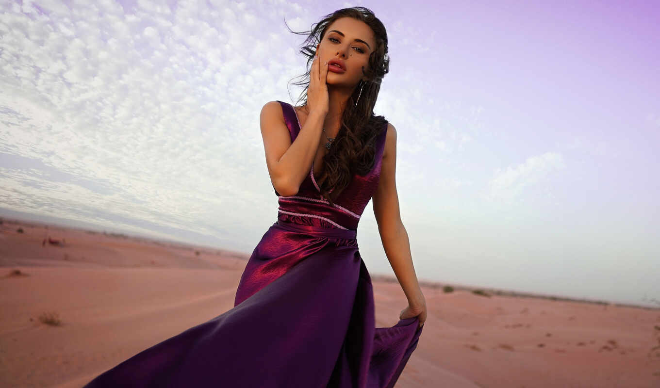 purple, dress, artush