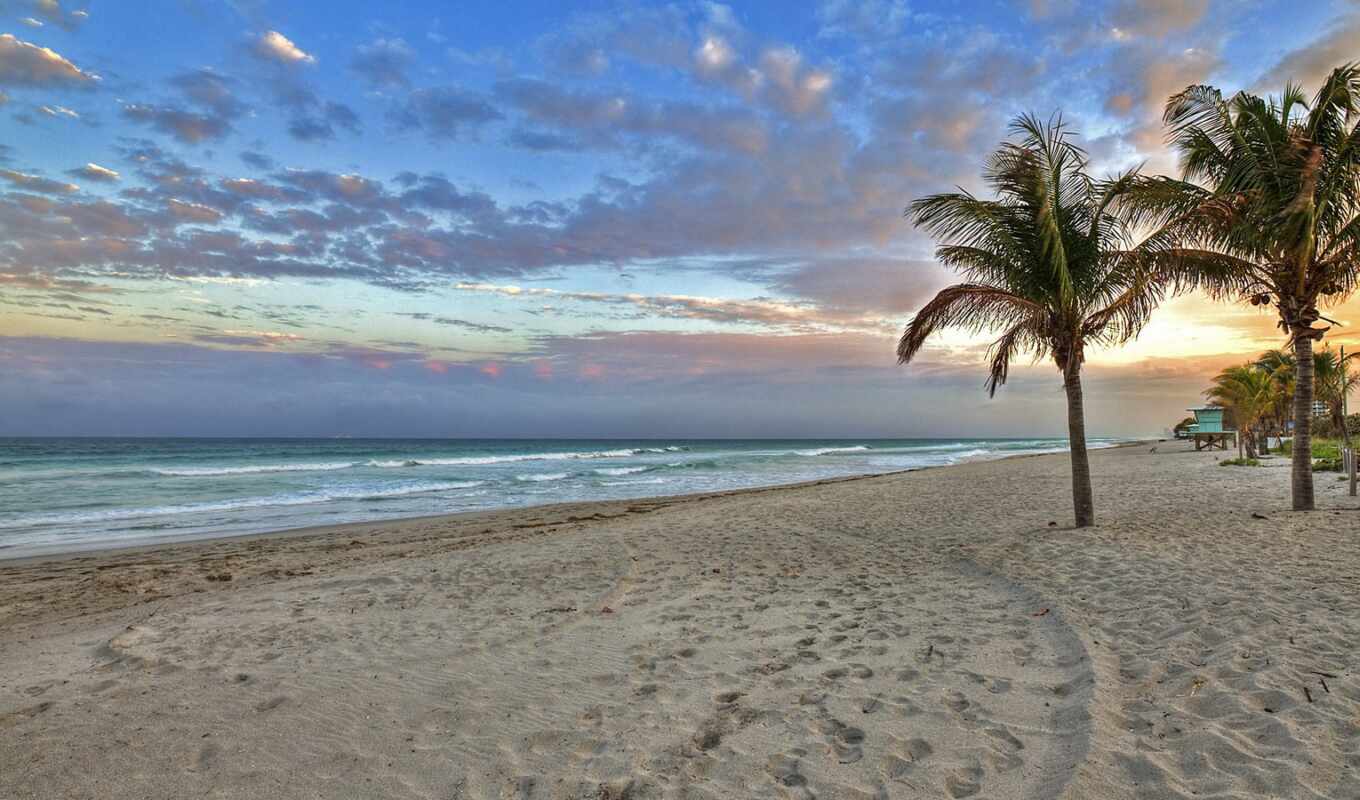 beach, morning, sunrise, florida, early, klav