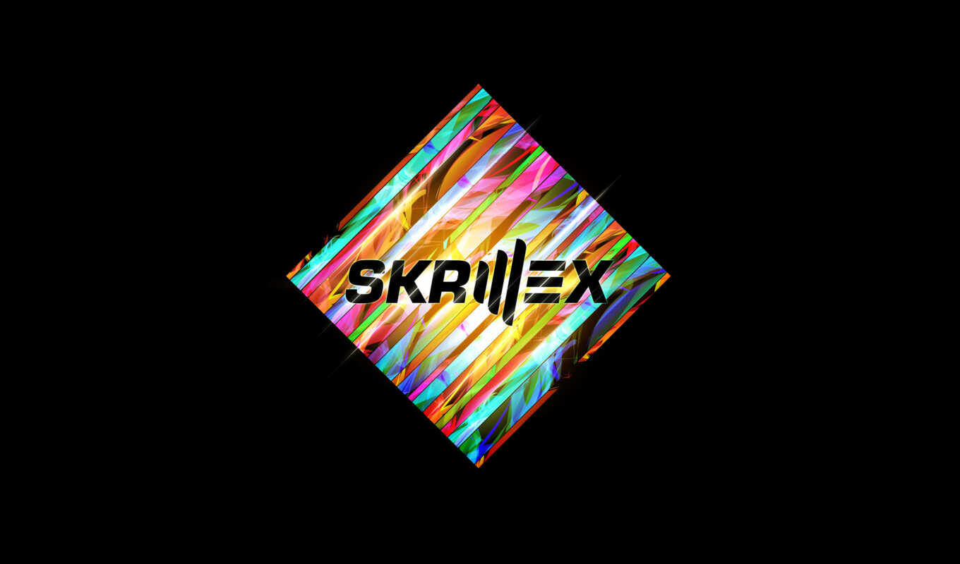 logo, music, background, skrillex