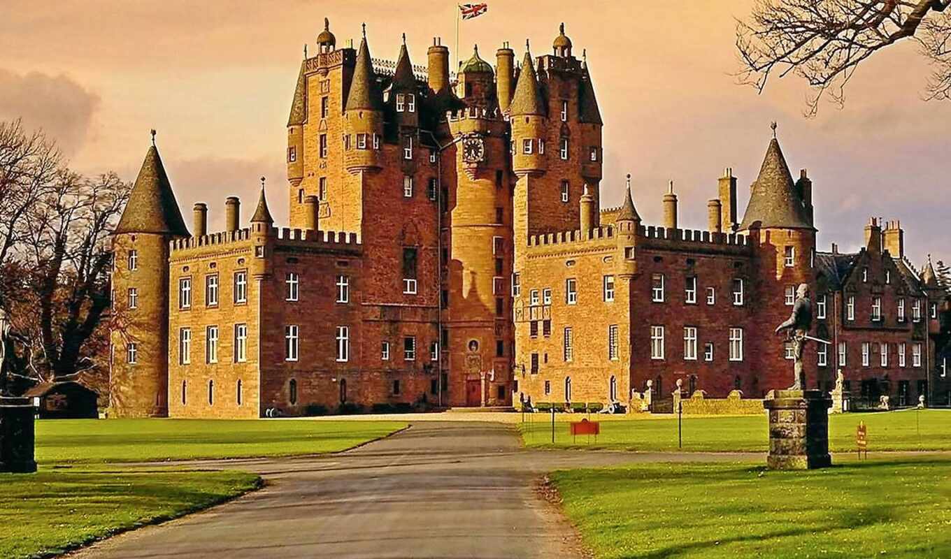 castle, Scotland, glamis
