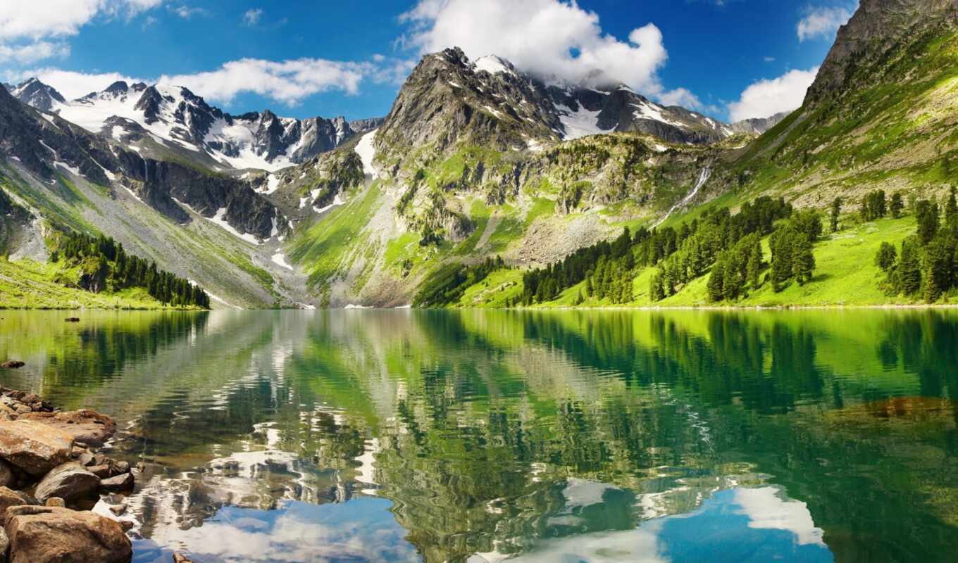 lake, nature, sky, snow, catalog, reflection, high, id, transparent, mountains