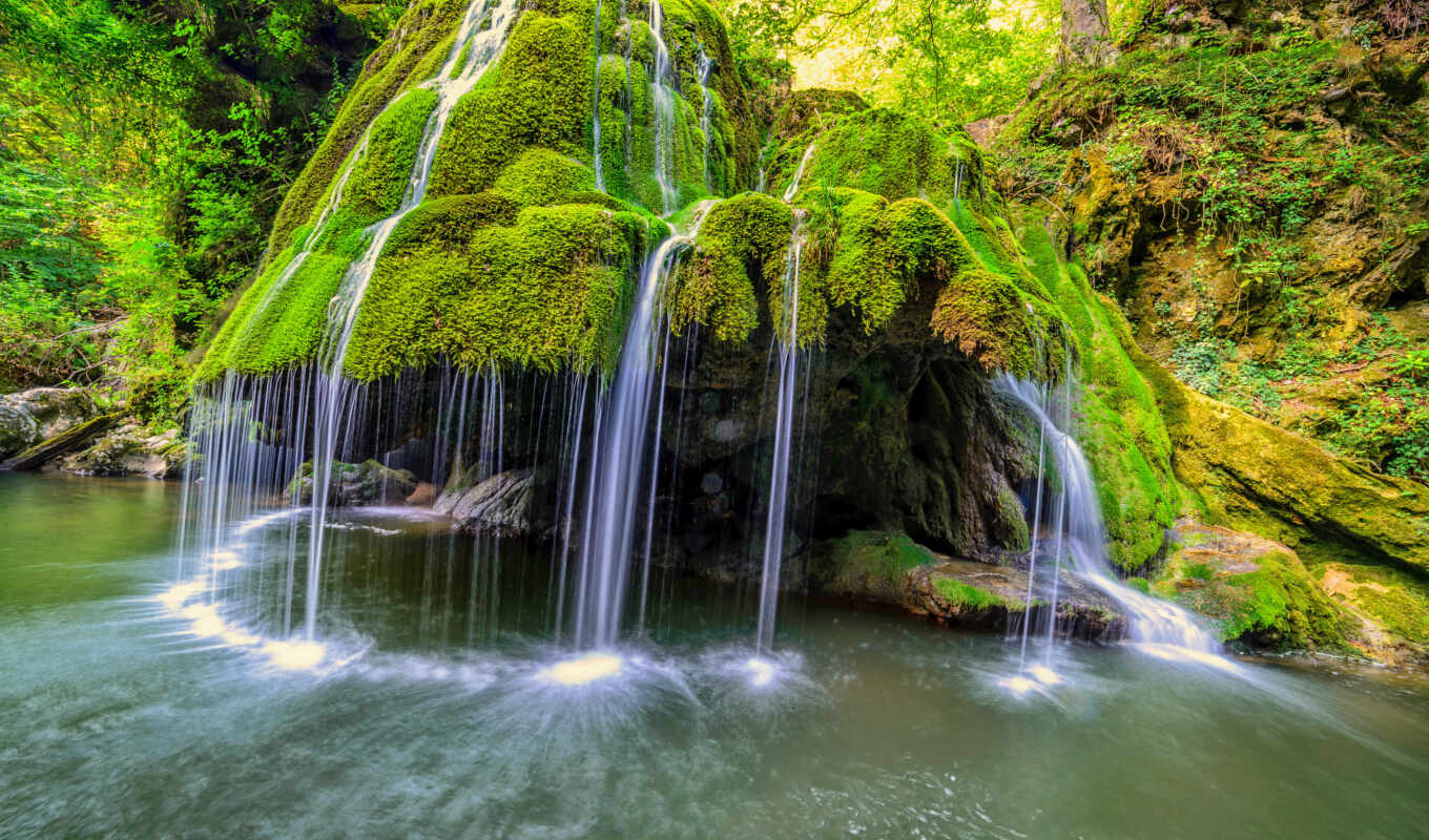 nature, forest, waterfall, collect, pazlyi, funart, grandgame