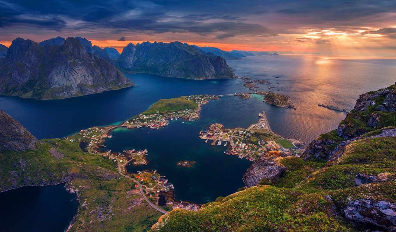остров, норвегия, lofoten