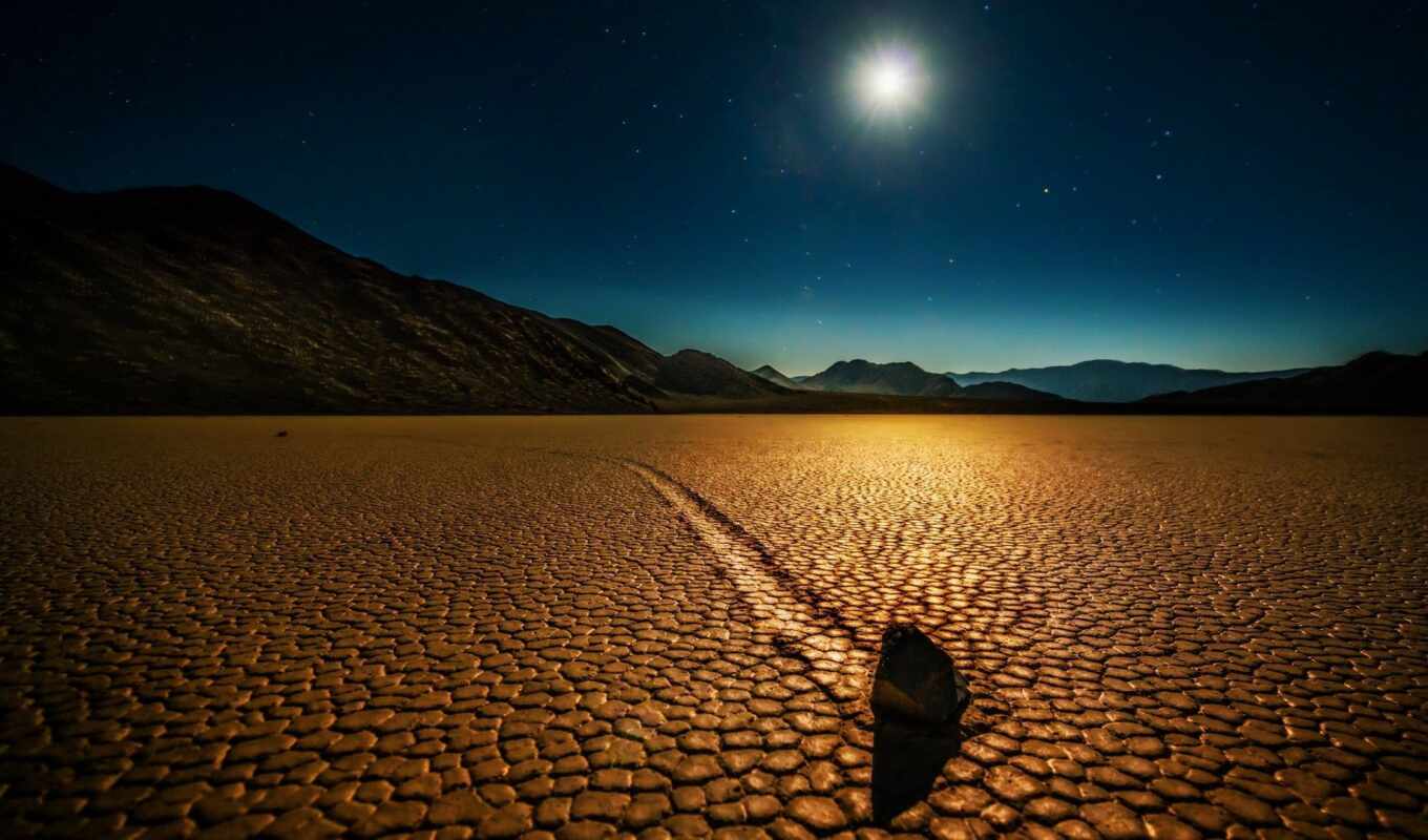 night, USA, desert, valley, death, California