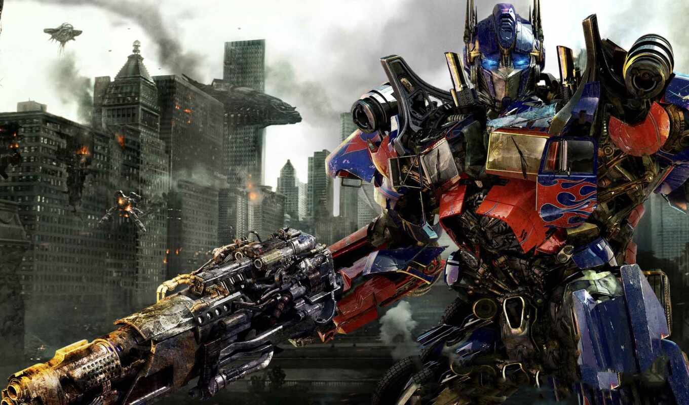 the movie, transformers, fall, personnel, optimus, prime