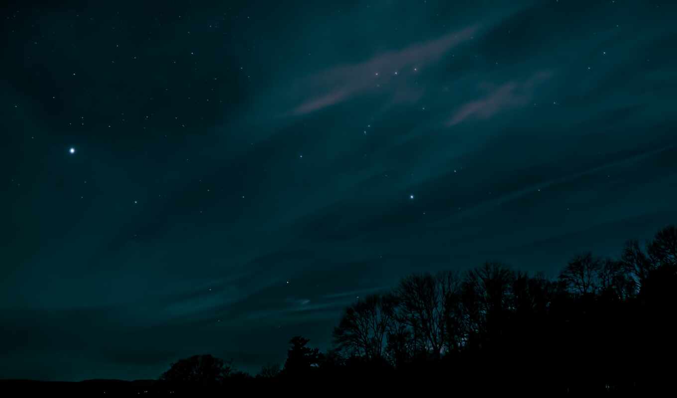 sky, night, starry