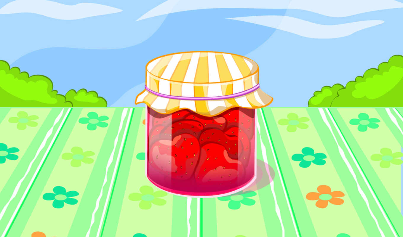 meal, strawberry, jar