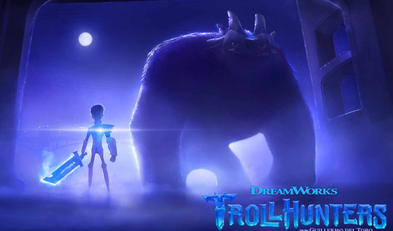series, for the first time, of, troll, netflix, toro, guillermo, trollhunters, trollhunter