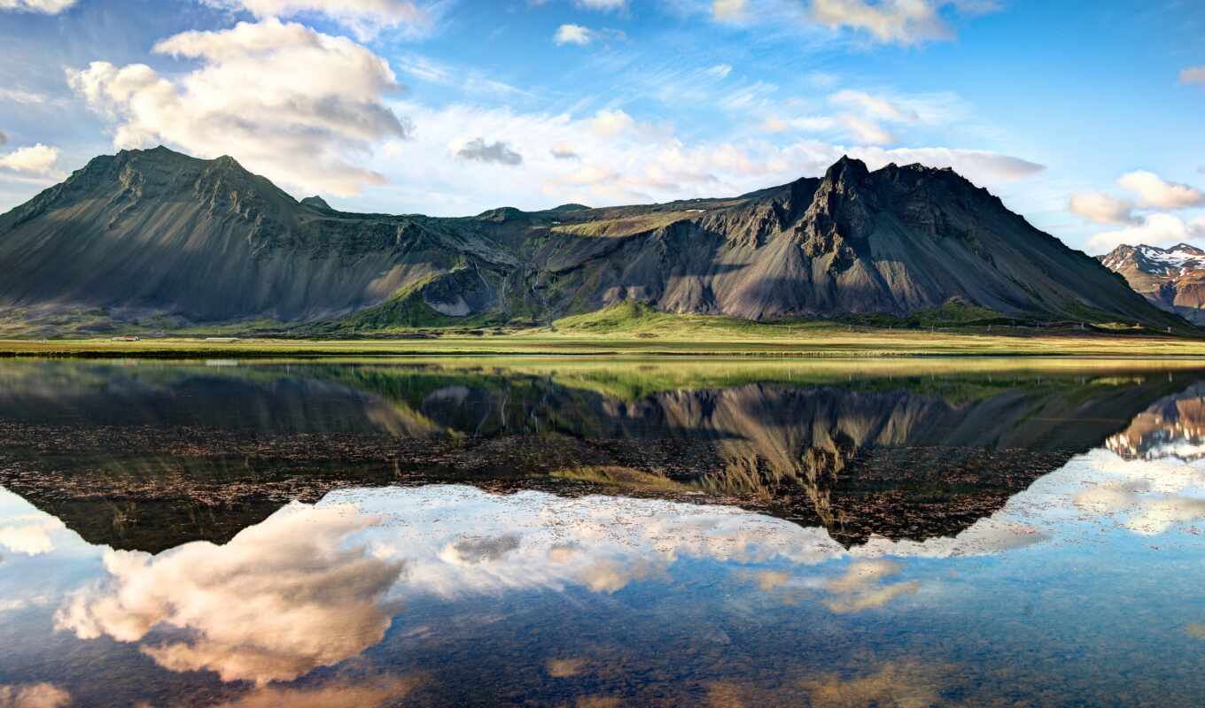 озеро, iceland, туры, исландии, горы, фьорды, западные