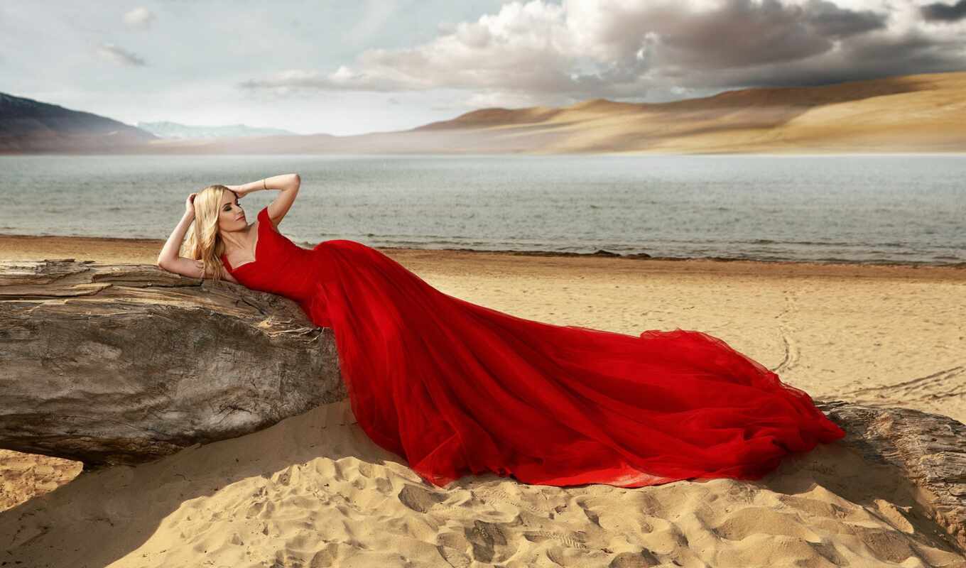 girl, red, sea, photo sessions, dress, pose, red, яndex, subscribe, followers, collections