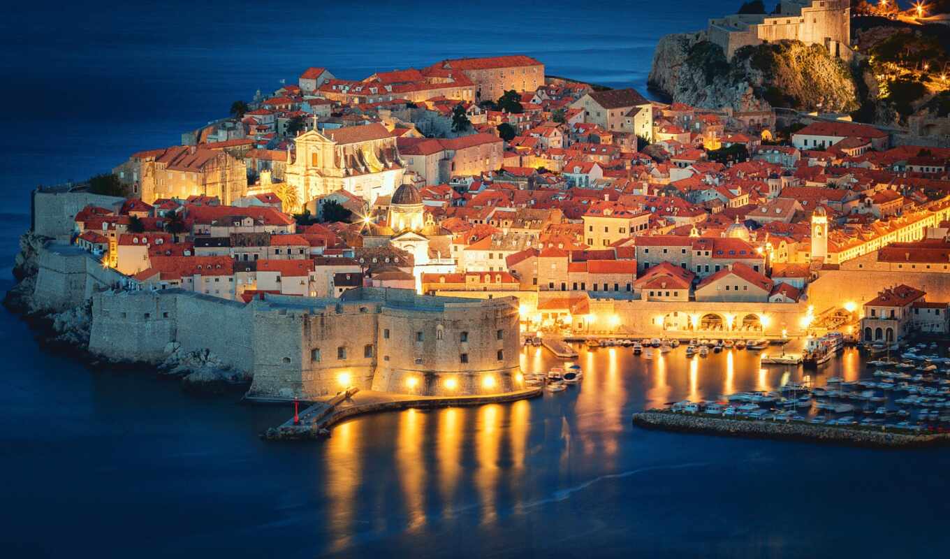 комната, город, building, море, старый, town, хорватия, adriatic, дубровник