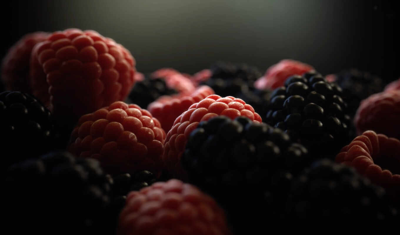 big, raspberry, blackberry