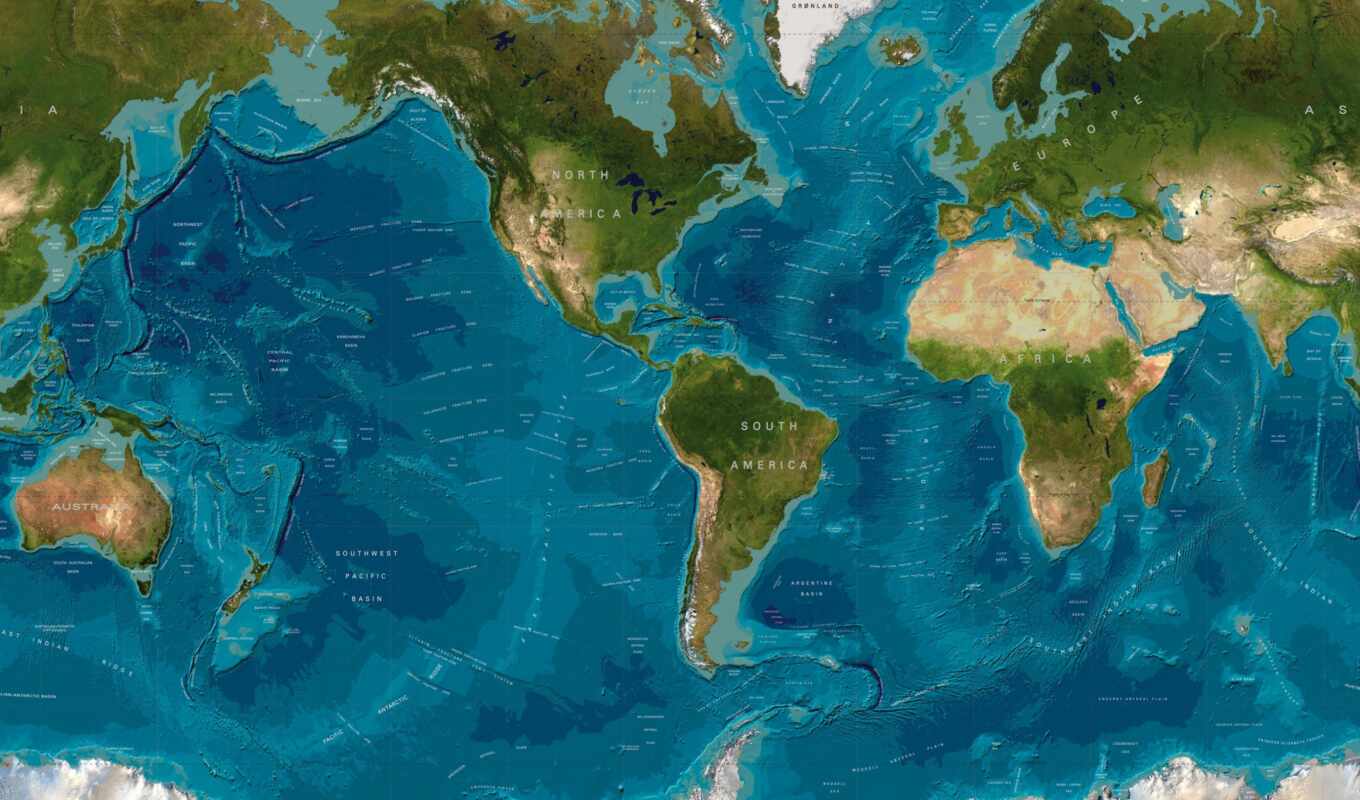 map, world, ocean, миро