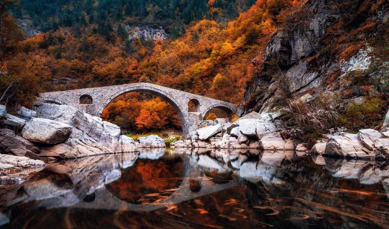 мост, чертовка, река, болгария, arda