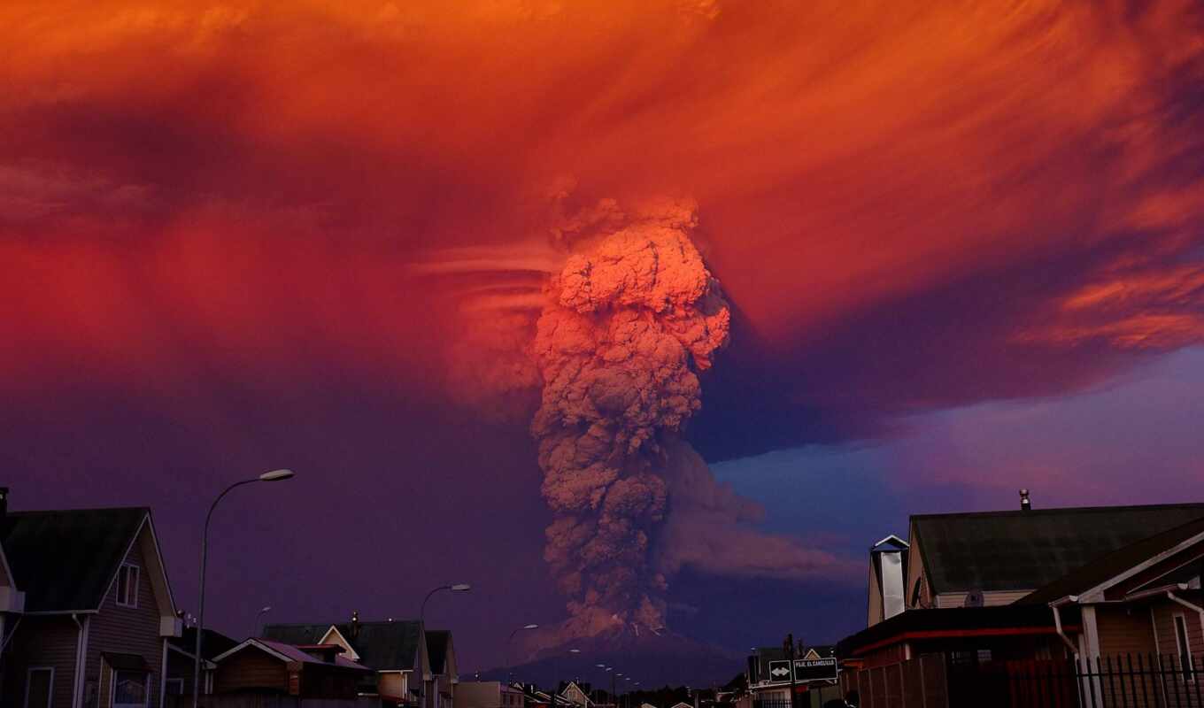 natural, volcano, disaster