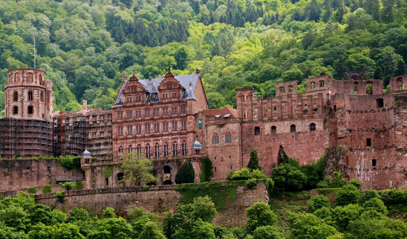 германия, castle, heidelberg