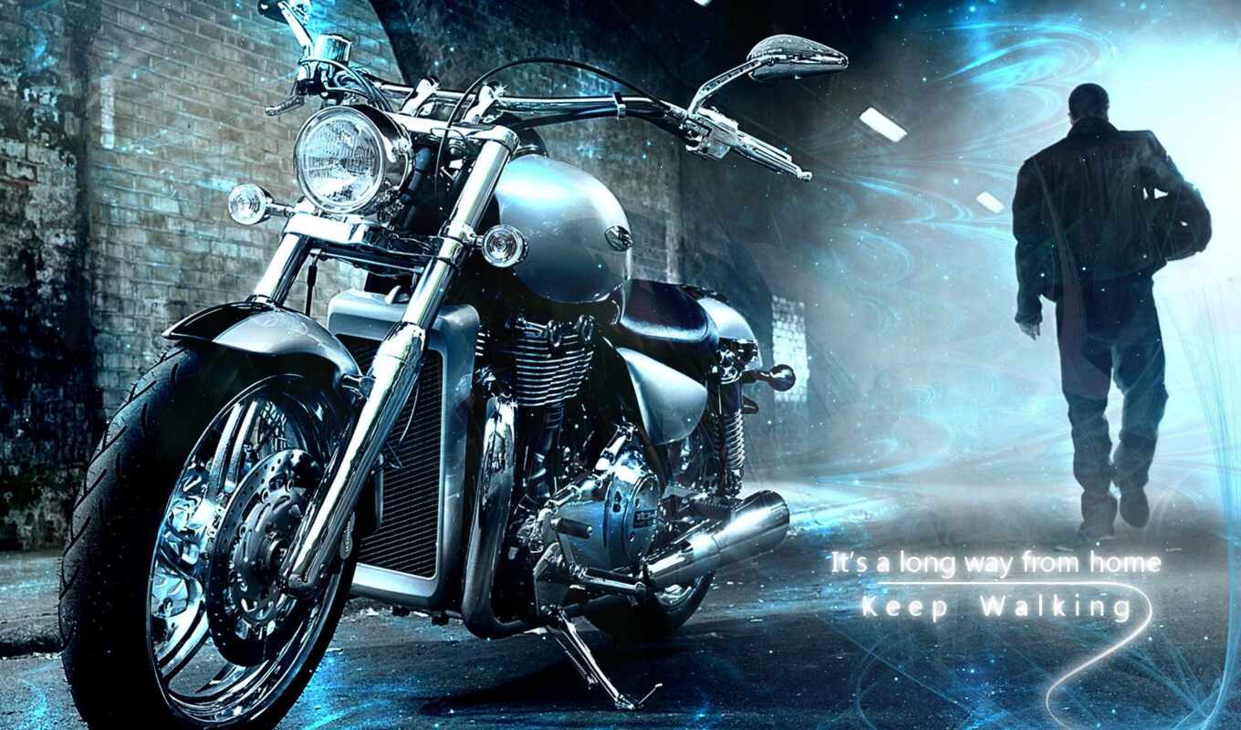 bike, when, long, motorcycles, a shadow
