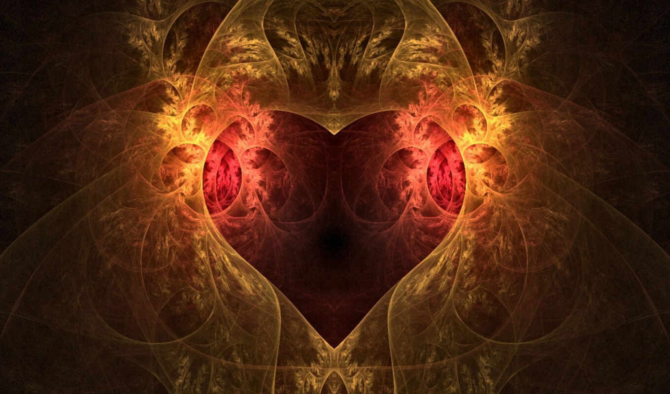 beautiful, heart, fractales, hearts
